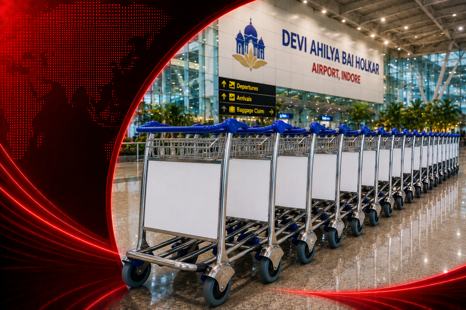 Indore Airport Trolley