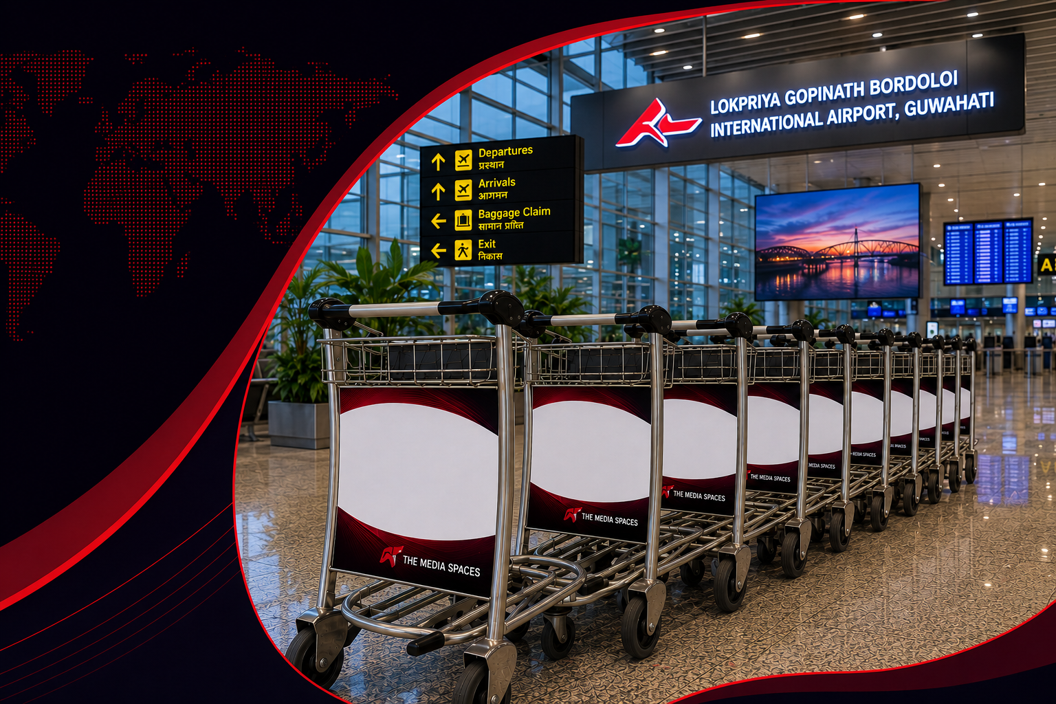 Guwahati Airport trolley