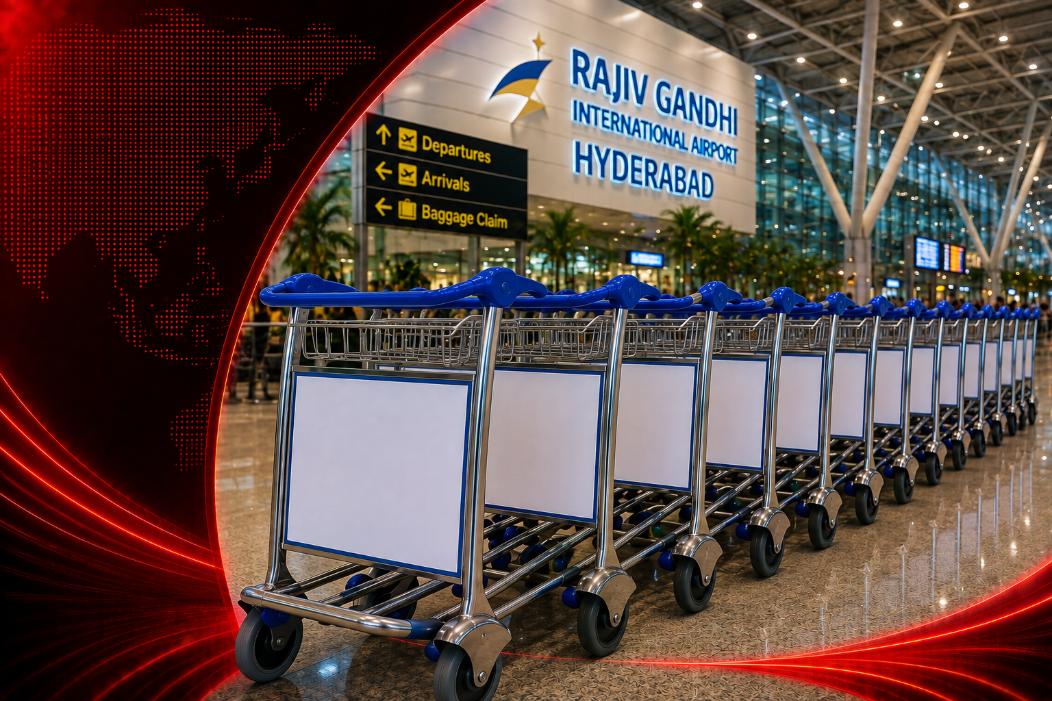 Hyderabad Airport Trolley